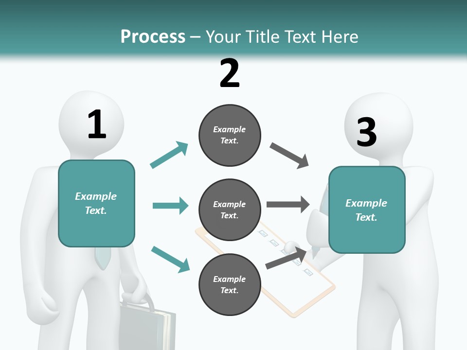 Pen Write Character PowerPoint Template