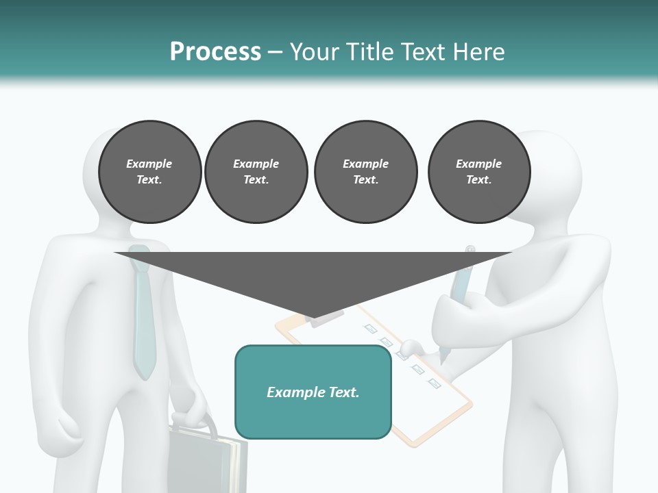 Pen Write Character PowerPoint Template