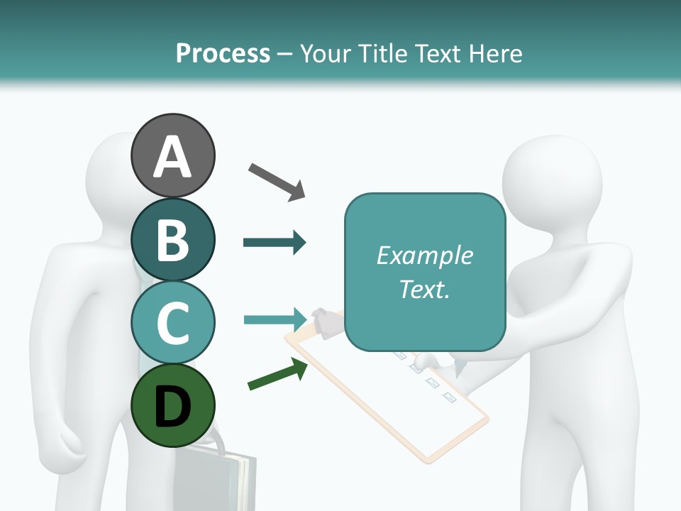 Pen Write Character PowerPoint Template