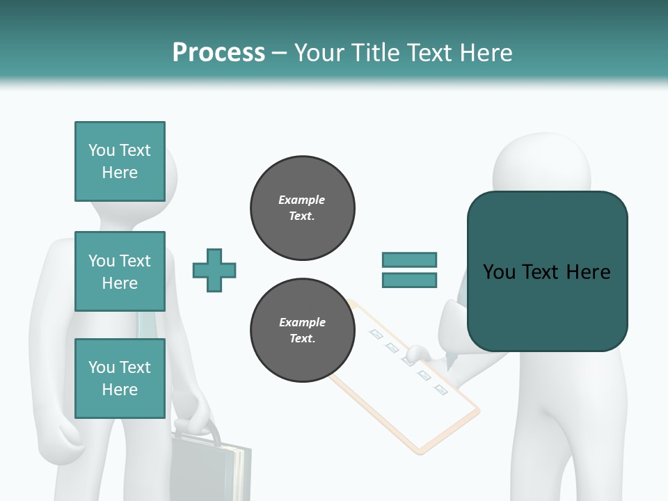 Pen Write Character PowerPoint Template
