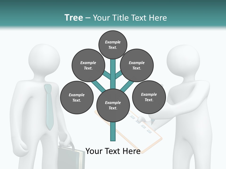 Pen Write Character PowerPoint Template