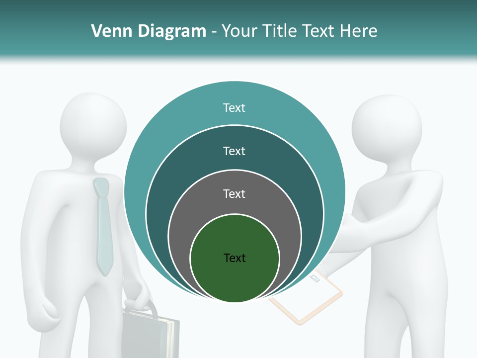 Pen Write Character PowerPoint Template