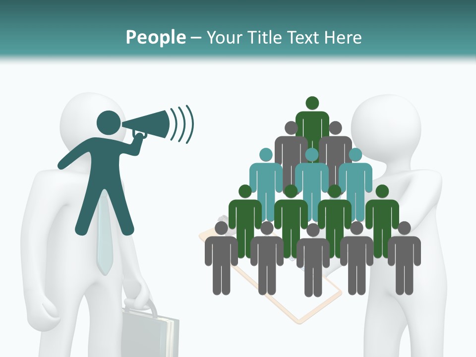 Pen Write Character PowerPoint Template