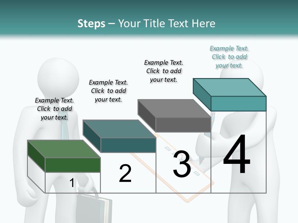 Pen Write Character PowerPoint Template