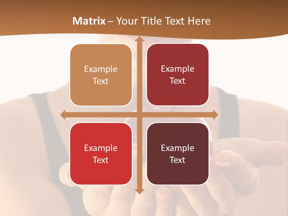 Lady Person Apple PowerPoint Template