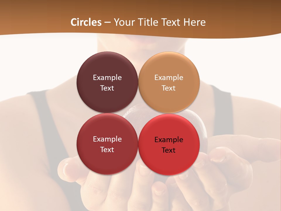 Lady Person Apple PowerPoint Template