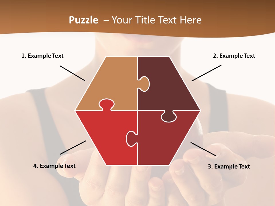 Lady Person Apple PowerPoint Template