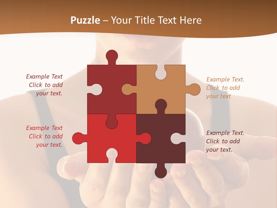 Lady Person Apple PowerPoint Template