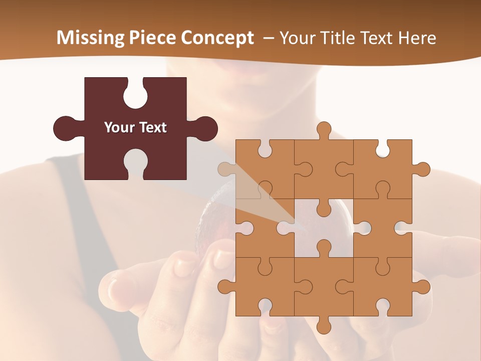 Lady Person Apple PowerPoint Template