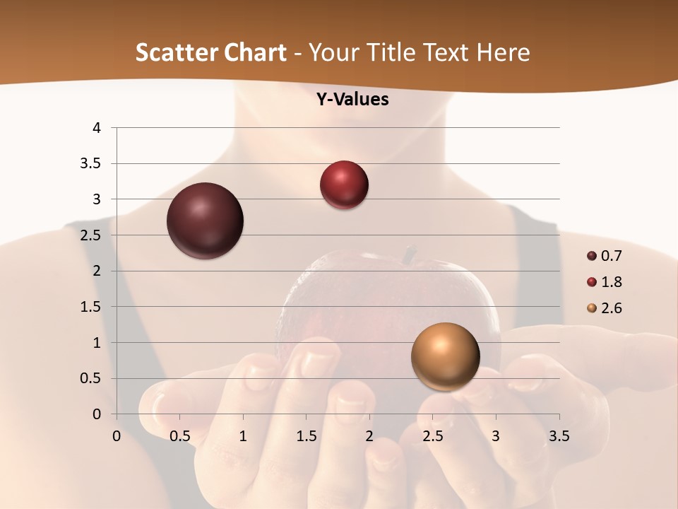 Lady Person Apple PowerPoint Template