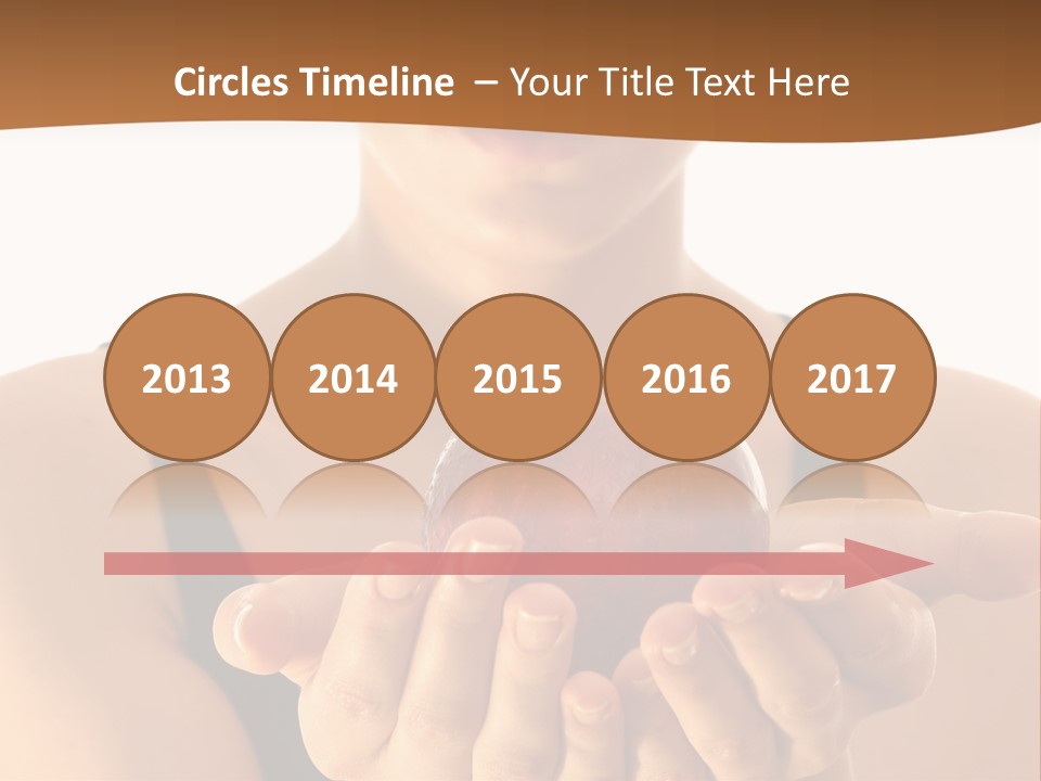 Lady Person Apple PowerPoint Template