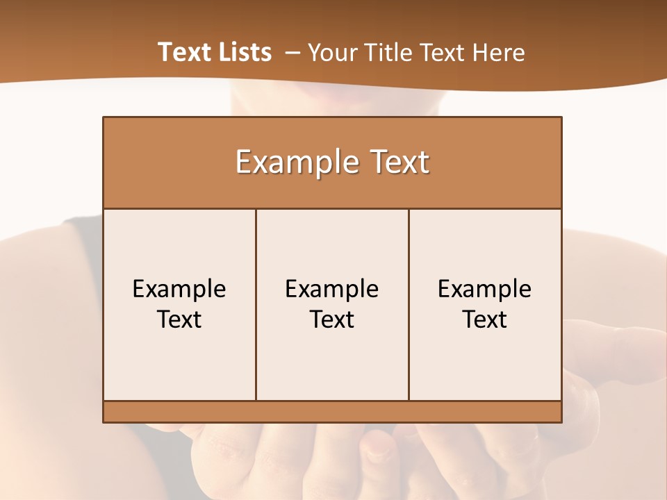 Lady Person Apple PowerPoint Template