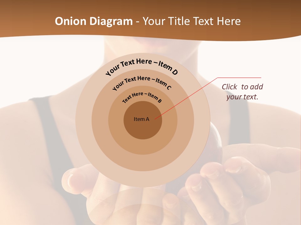 Lady Person Apple PowerPoint Template