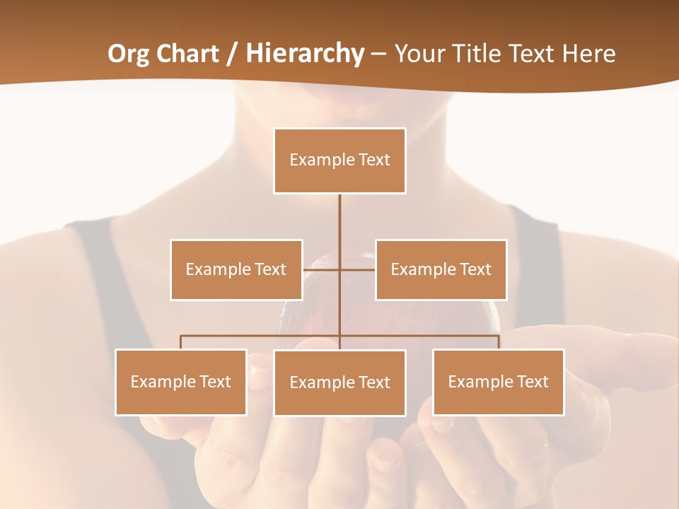 Lady Person Apple PowerPoint Template