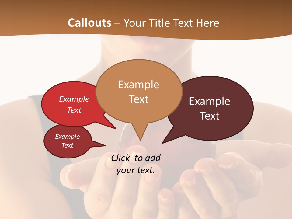 Lady Person Apple PowerPoint Template