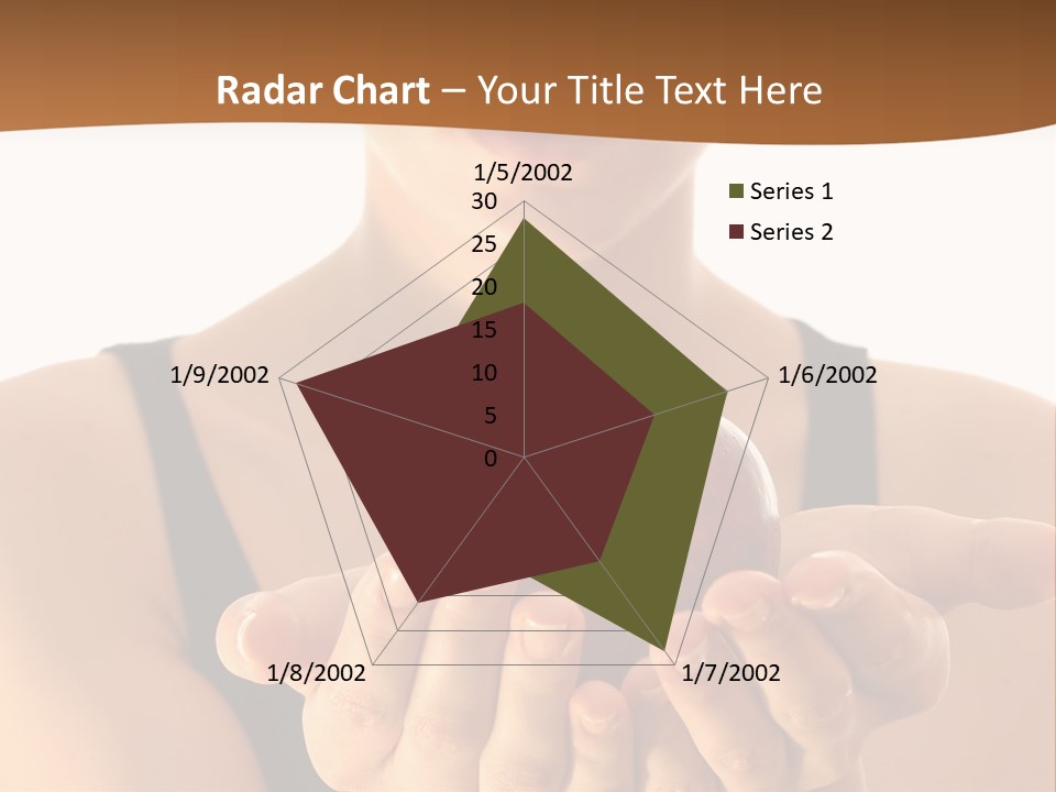 Lady Person Apple PowerPoint Template