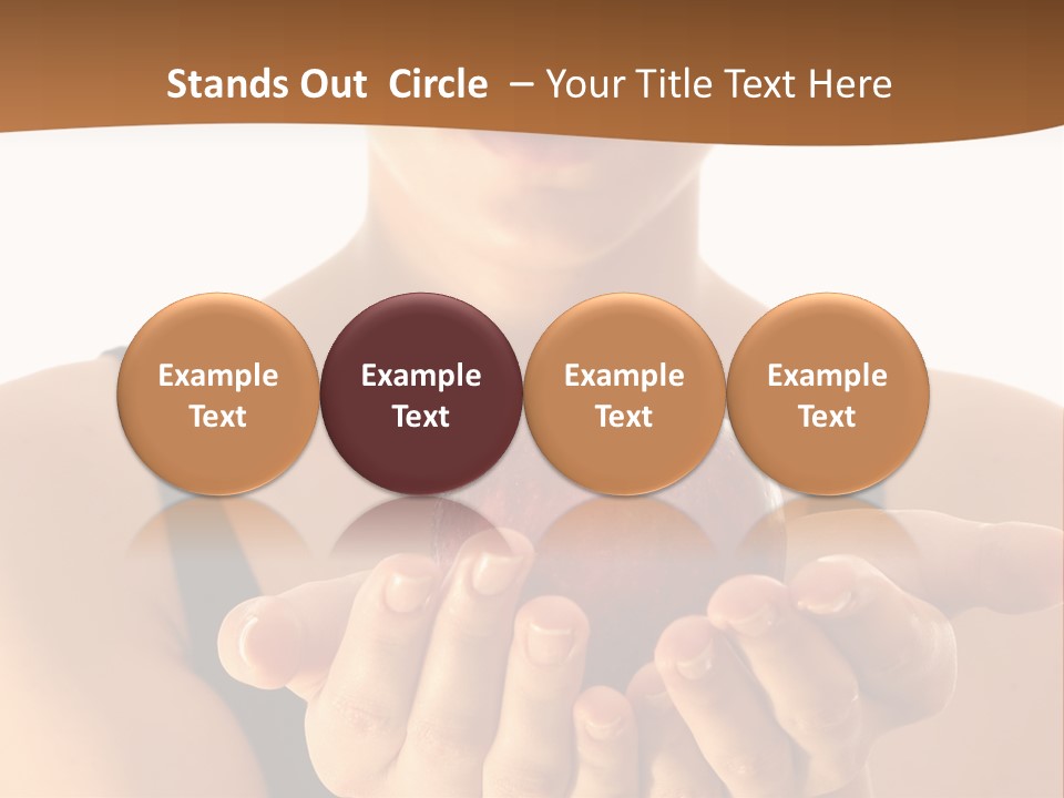 Lady Person Apple PowerPoint Template