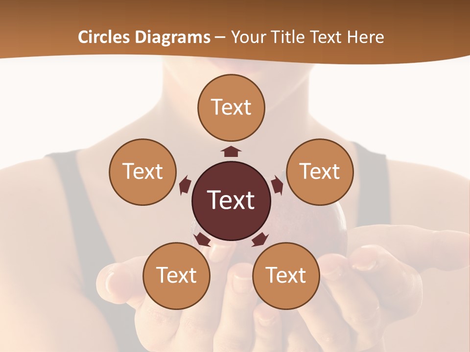 Lady Person Apple PowerPoint Template