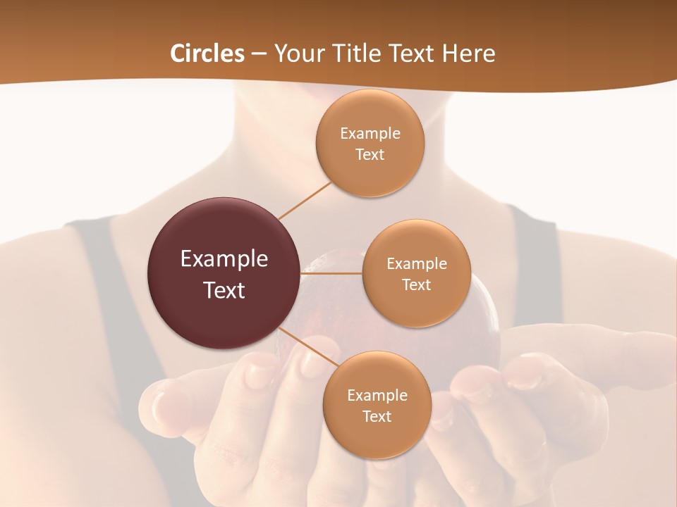 Lady Person Apple PowerPoint Template