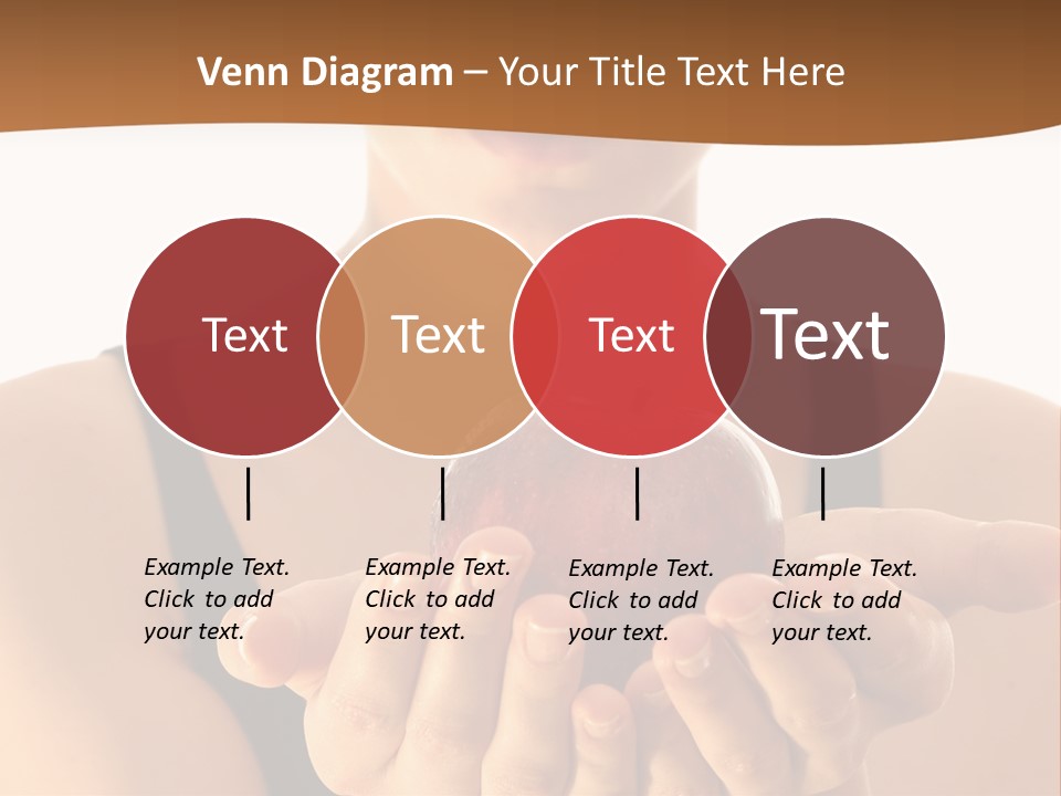 Lady Person Apple PowerPoint Template