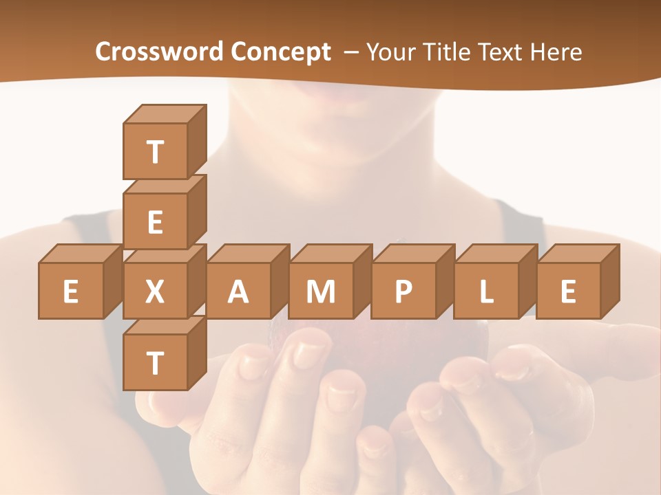 Lady Person Apple PowerPoint Template