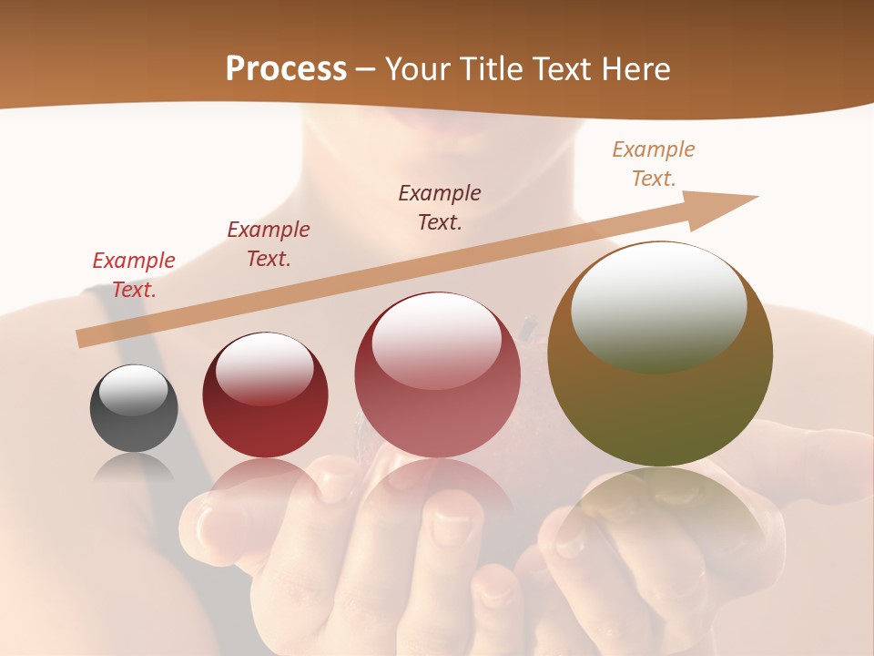 Lady Person Apple PowerPoint Template