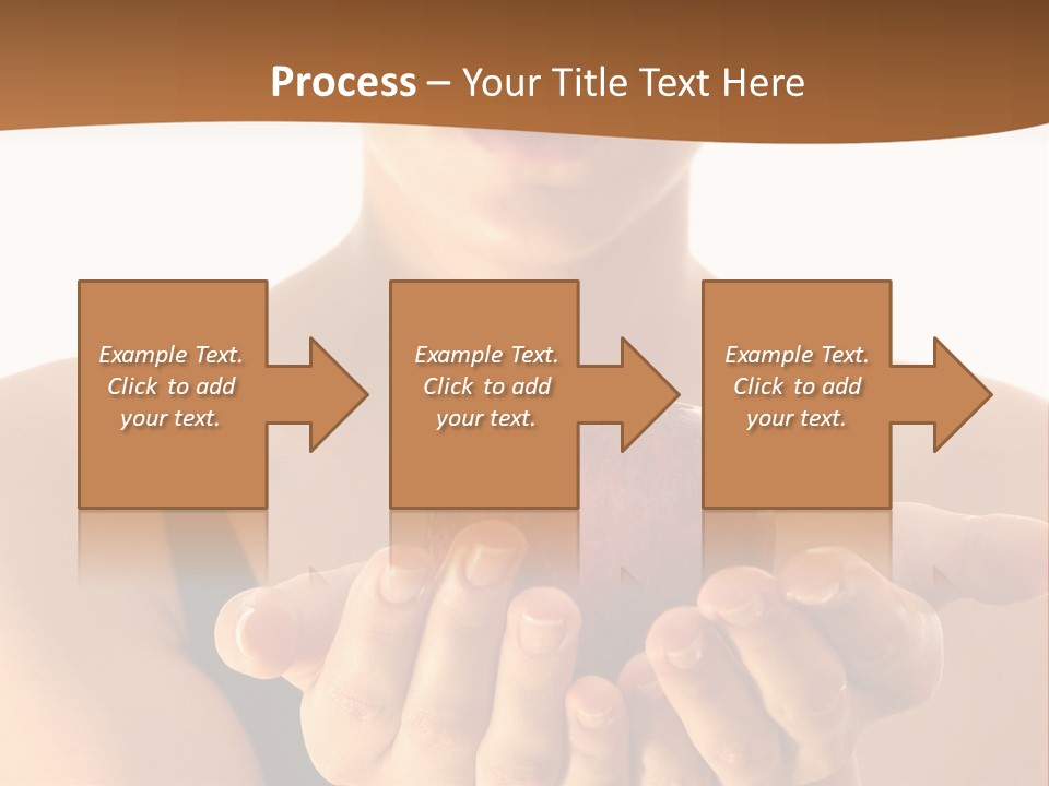 Lady Person Apple PowerPoint Template