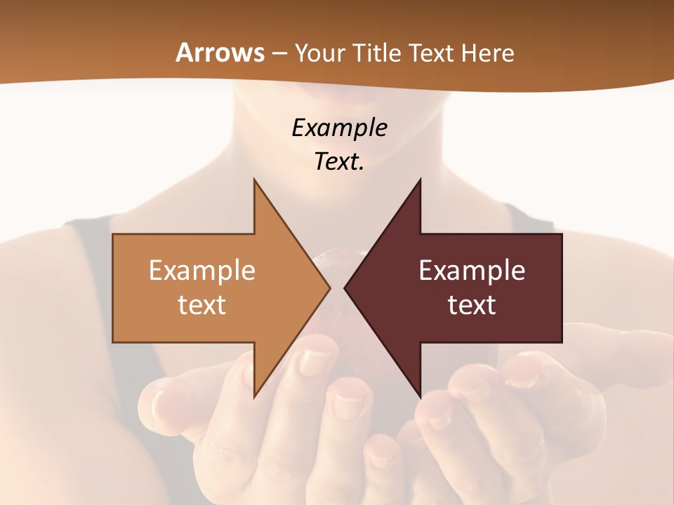 Lady Person Apple PowerPoint Template