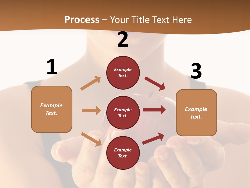 Lady Person Apple PowerPoint Template