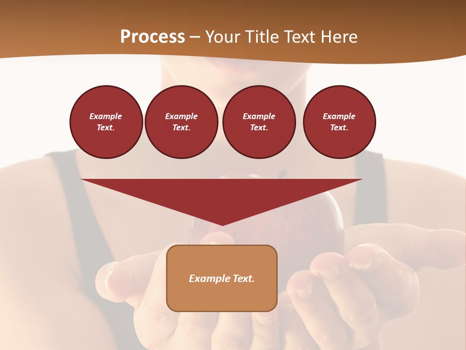 Lady Person Apple PowerPoint Template