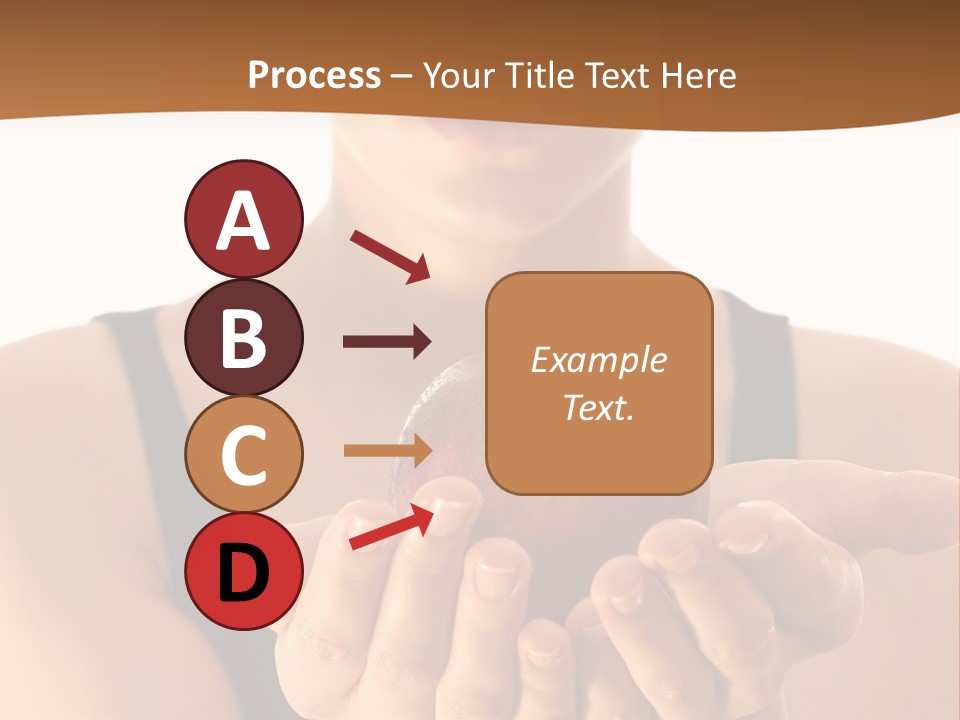 Lady Person Apple PowerPoint Template