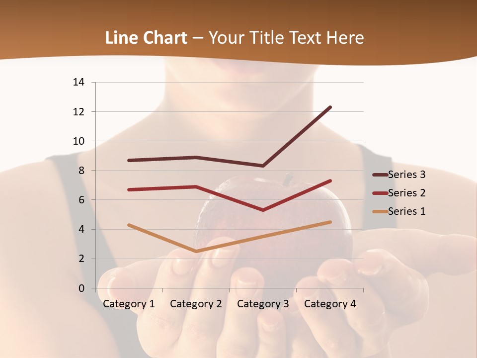 Lady Person Apple PowerPoint Template