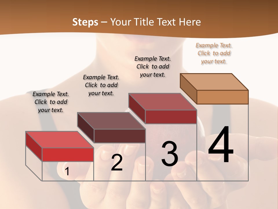 Lady Person Apple PowerPoint Template