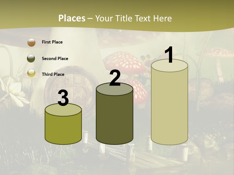 Muchomor Fantasy Czerwony PowerPoint Template