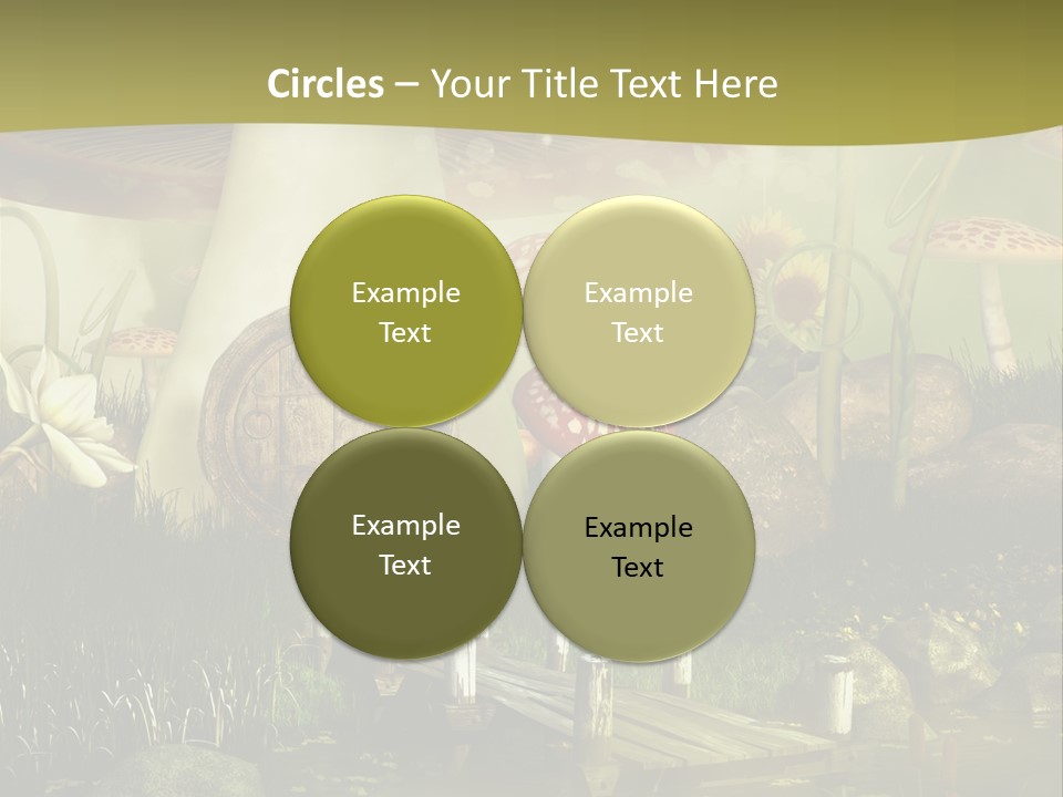 Muchomor Fantasy Czerwony PowerPoint Template