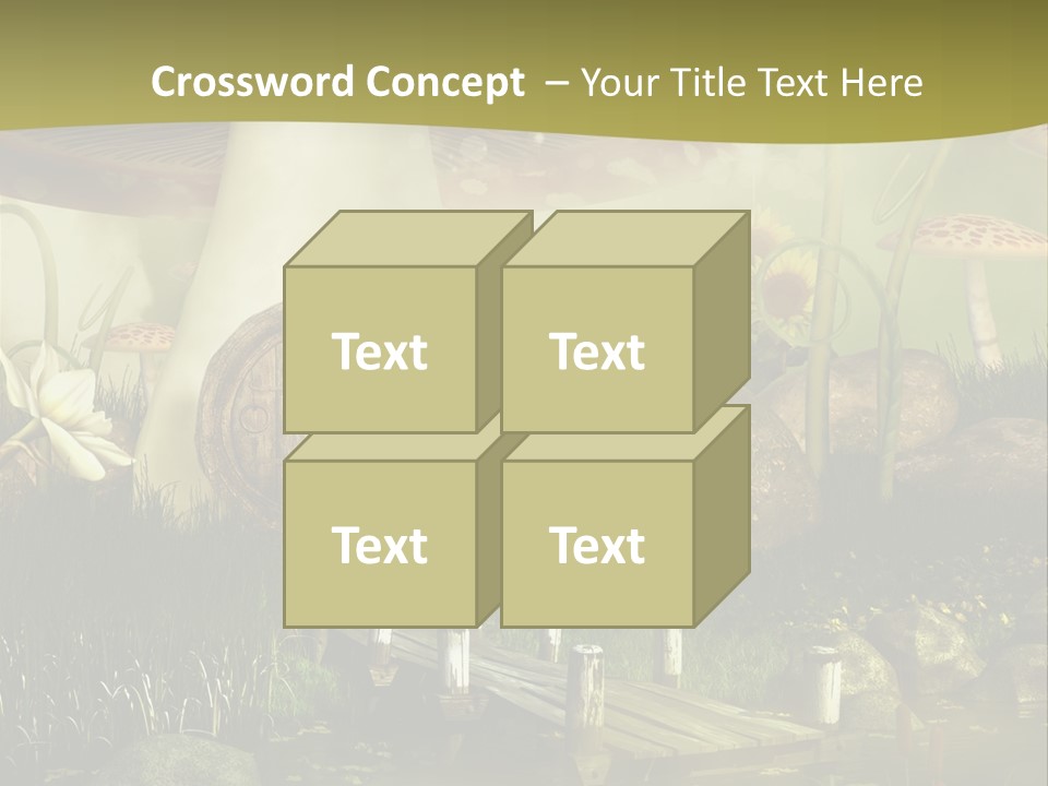 Muchomor Fantasy Czerwony PowerPoint Template