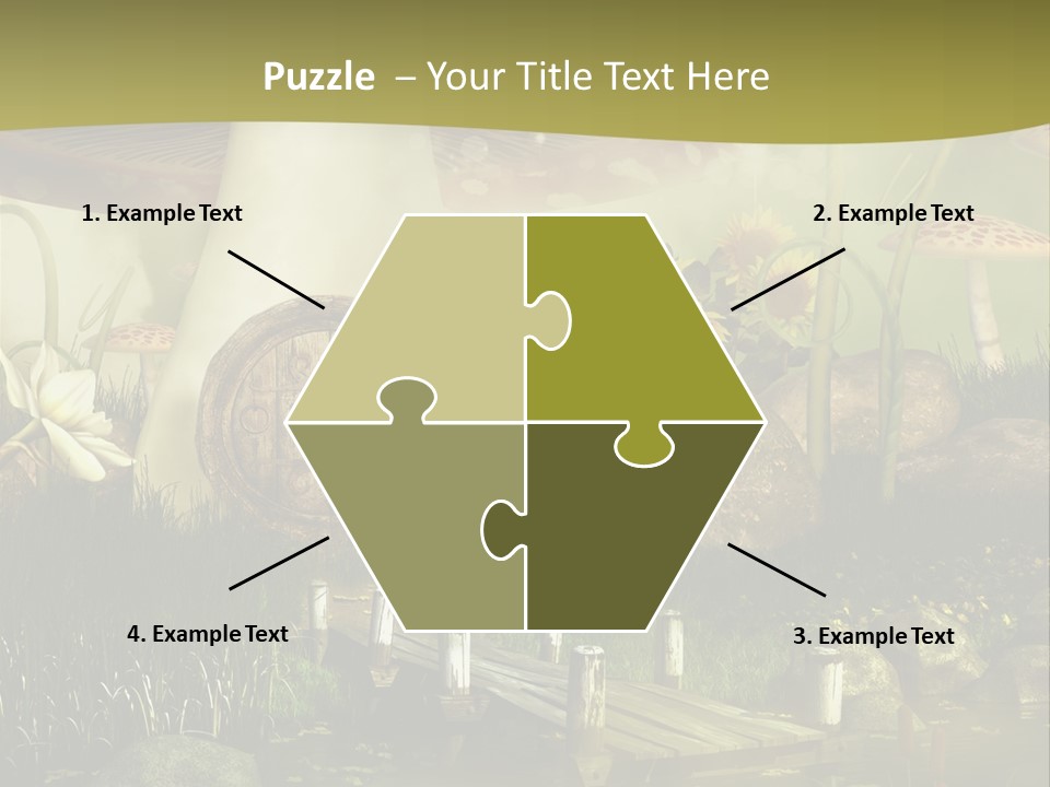 Muchomor Fantasy Czerwony PowerPoint Template