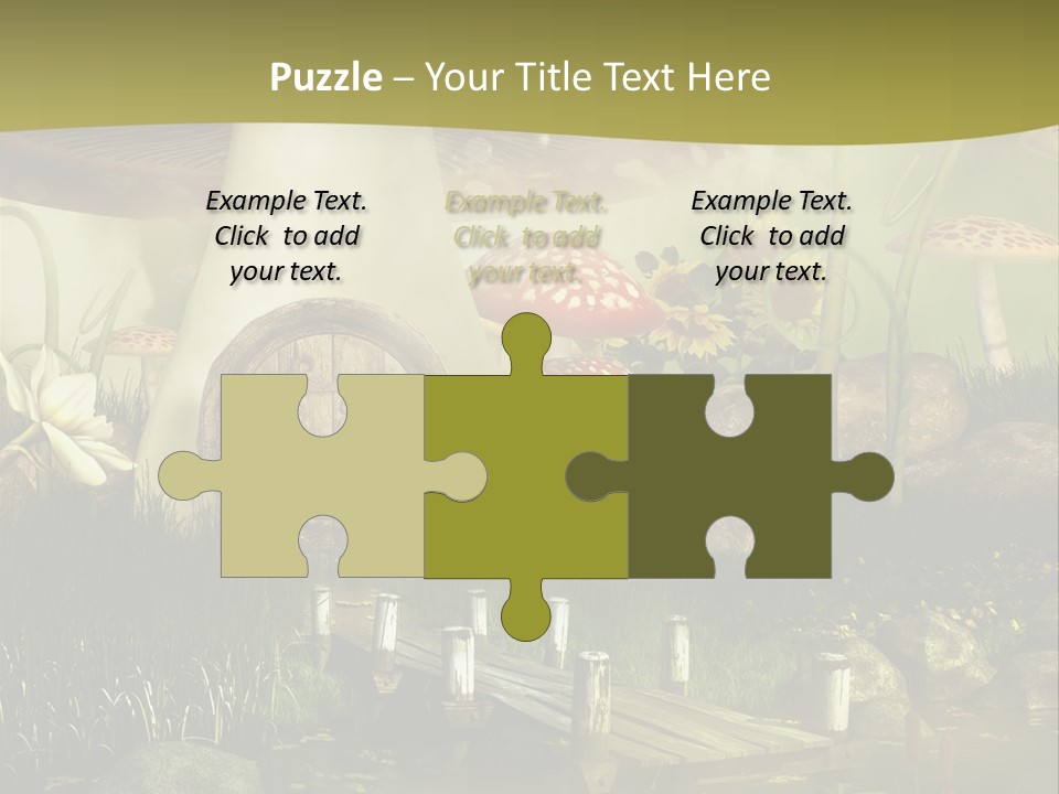 Muchomor Fantasy Czerwony PowerPoint Template