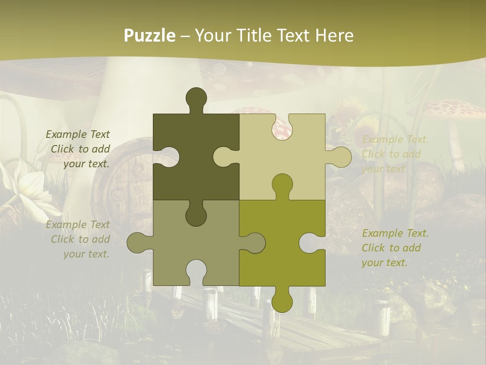 Muchomor Fantasy Czerwony PowerPoint Template