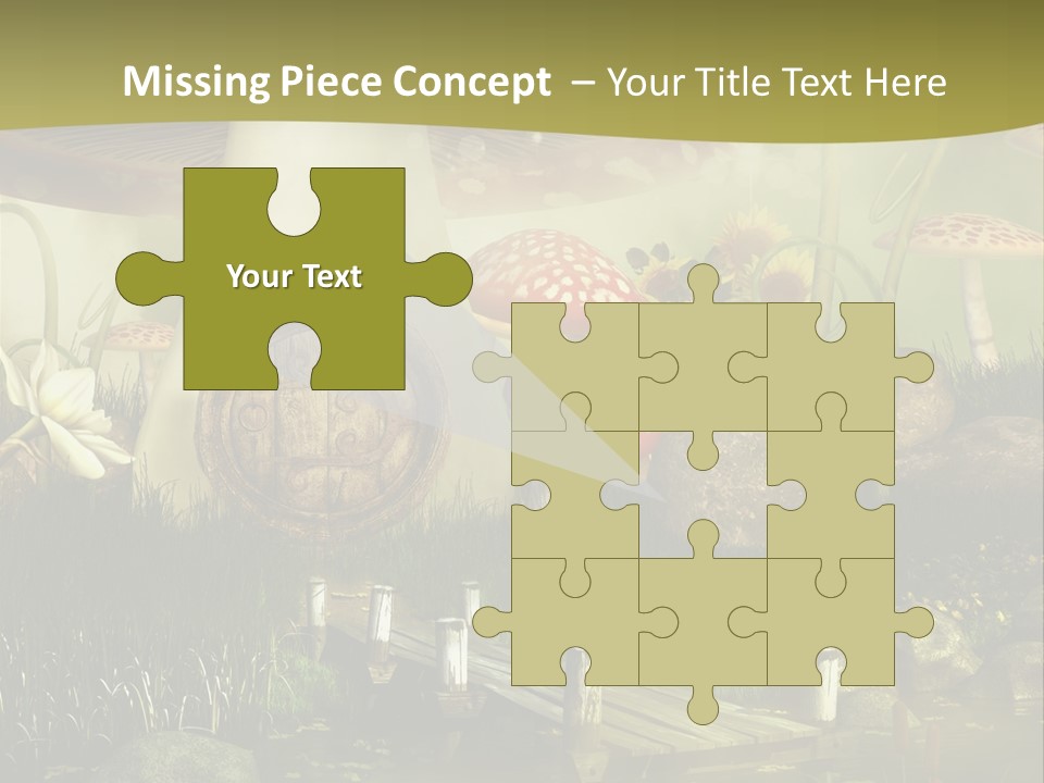 Muchomor Fantasy Czerwony PowerPoint Template