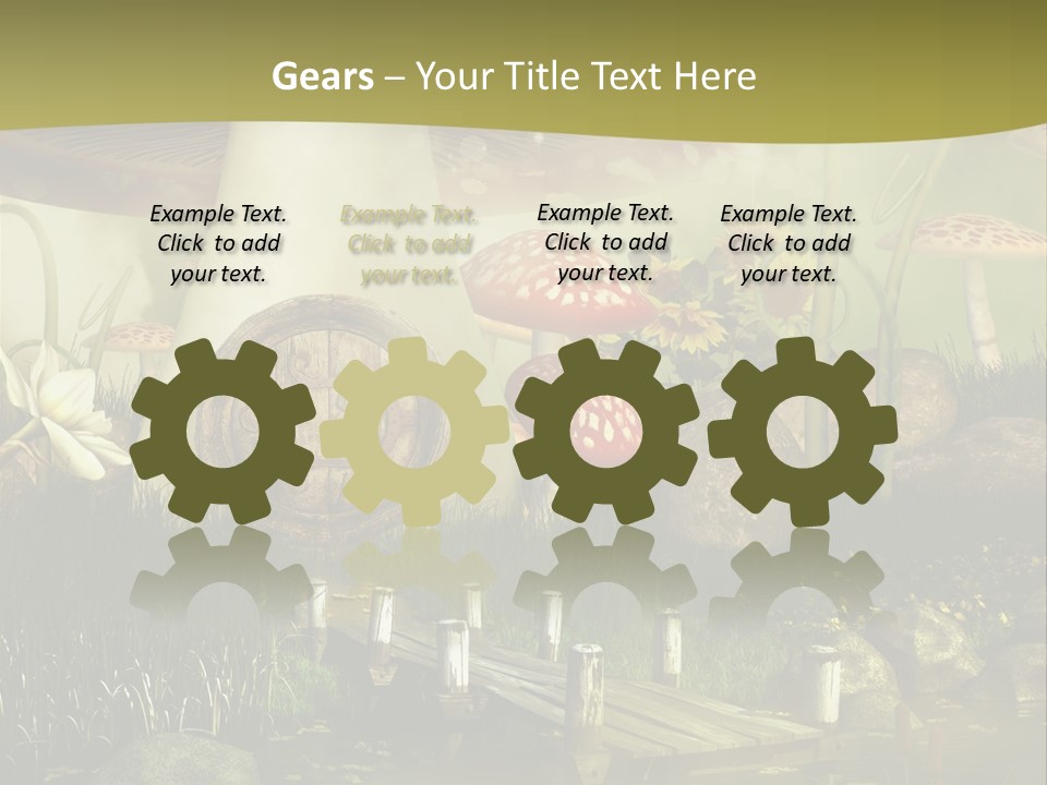 Muchomor Fantasy Czerwony PowerPoint Template