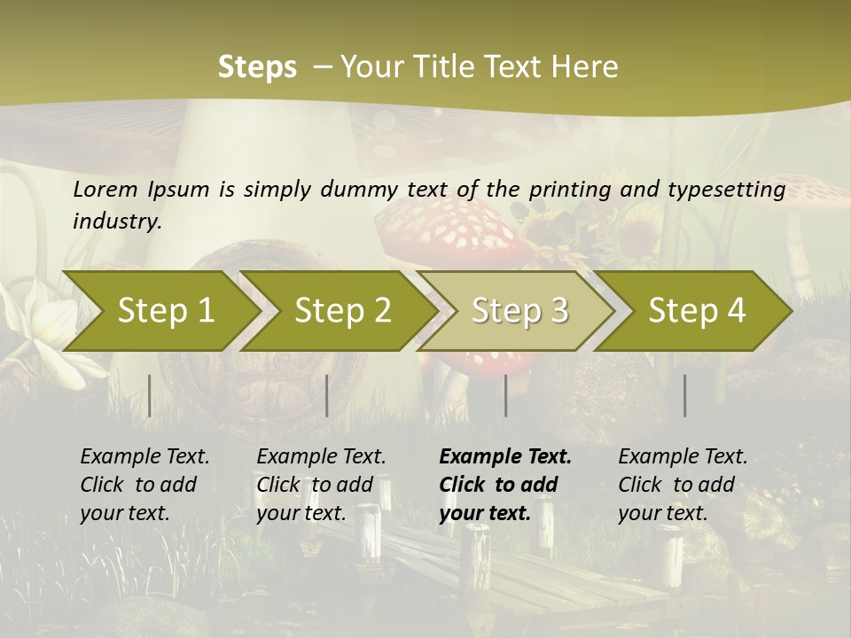 Muchomor Fantasy Czerwony PowerPoint Template
