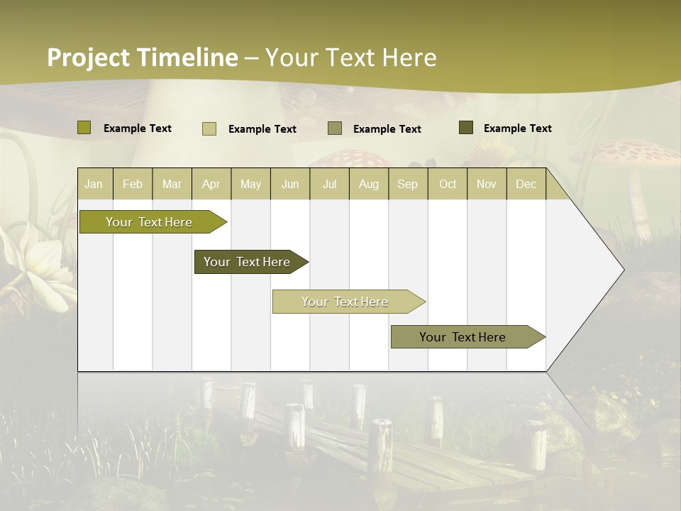 Muchomor Fantasy Czerwony PowerPoint Template