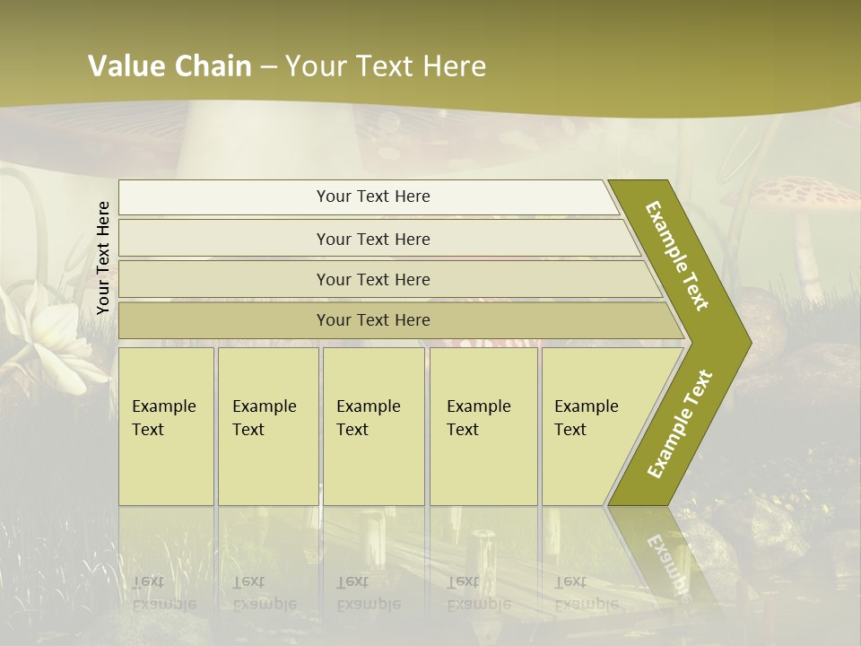 Muchomor Fantasy Czerwony PowerPoint Template