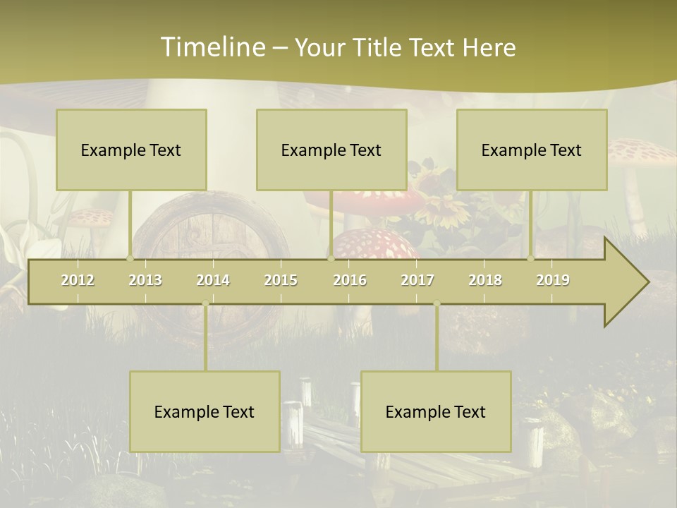 Muchomor Fantasy Czerwony PowerPoint Template