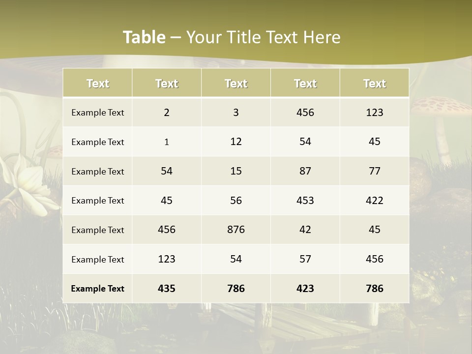 Muchomor Fantasy Czerwony PowerPoint Template