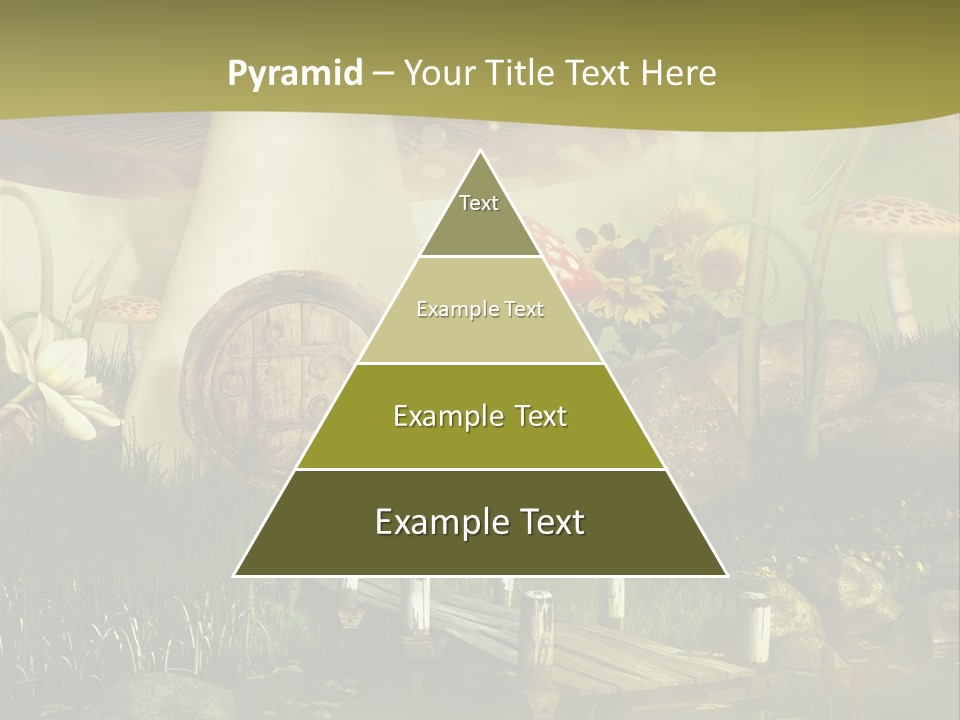 Muchomor Fantasy Czerwony PowerPoint Template