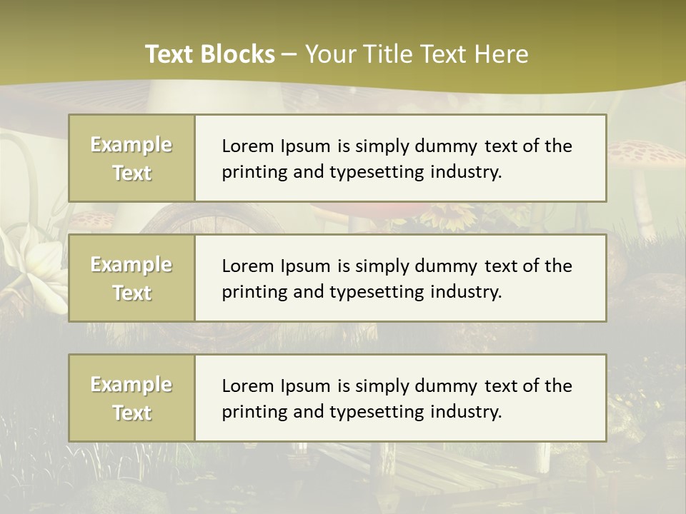 Muchomor Fantasy Czerwony PowerPoint Template