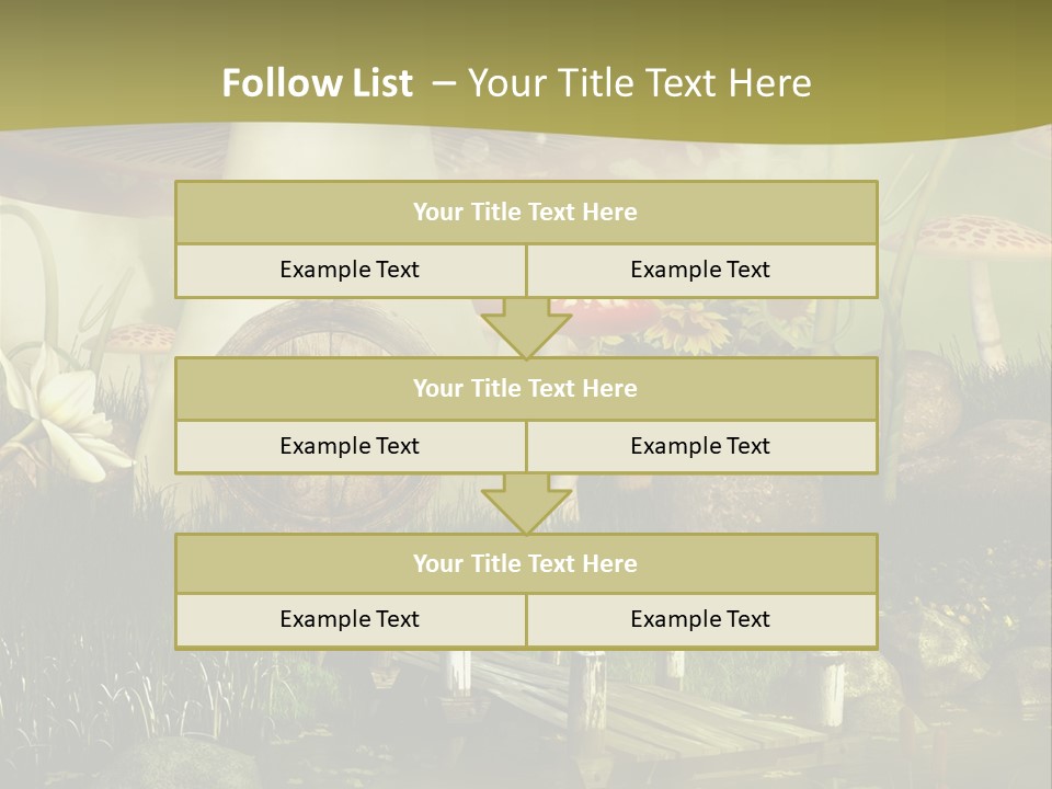 Muchomor Fantasy Czerwony PowerPoint Template