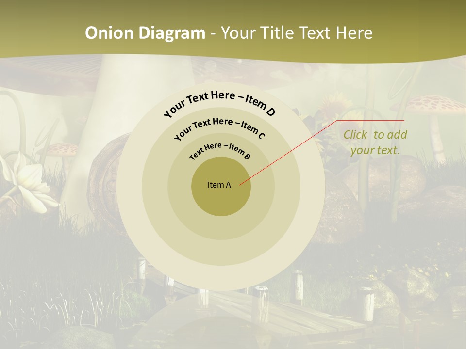 Muchomor Fantasy Czerwony PowerPoint Template